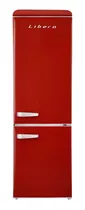 Refrigerador Retro 300 Litros Lrb-310dfrr Rojo Libero