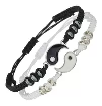 Pulsera Brazalete Novios Pareja Yin Yang, 2 En 1