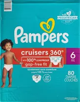 80 Pañales Pampers Cruisers 6 +16kgs Xg Importados 