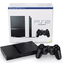 Ps2 Playstation 2 + Juegos Memoria 128gb Color Negro