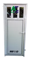 Puerta Aluminio Blanco Reforzada 80 X 200 Vidrio Envio Grati