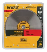 Disco Sierra Carburo 14 66 Dientes 1800 Rpm Dwa7747 Dewalt Color Gris