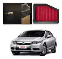 Filtro Esportivo Lavável Honda Civic Lxs 1.8 2013 + Brinde