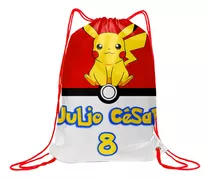 Morralitos Dulcero Personalizados 30 Pz - Pokemon - Infantil