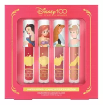 Kit 4 Labiales Colección Inspirada Princesas De Disney 100 Acabado Mate Color Princesas Clásicas