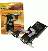 Placa Pci C/ 2 Serial Perfil Baixo Feasso Jpss-01