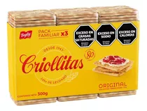 Galletitas Criollitas Sabor Original Tripack Chico