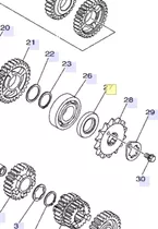 Reten De Eje Piñón De Ataque Yamaha R15, Yzf-r155 Original.