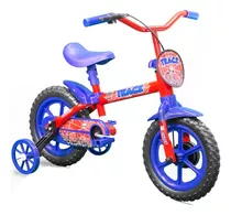 Bicicleta Aro12 Track&bikes Infantil Arco-íris Azul/vermelho