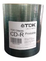 Cd Tdk Printables Ink Jet X 100 Un Cd-r Tdk Memorex Imation