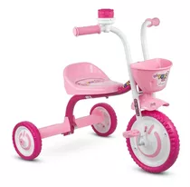 Triciclo 3 Rodas Infantil Meninas 21 Kg Leve Prático Nathor