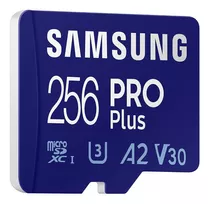 Tarjeta De Memoria Samsung Pro Plus Adaptador 256gb 180/130mb/s