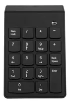 Teclado Mini Numérico Inalámbrico Usb 18 Teclas Notebook Pc Color Del Teclado Negro Idioma Español Latinoamérica