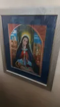 Litografia Enmarcada Virgen Altagracia De Guillo Perez