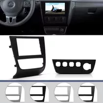 Moldura Painel Dvd 2 Din Mp5 Vw Gol Saveiro Voyage G6 Preto