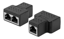 Adaptador - Divisor Ethernet Rj45 De 1 A 2 Puertos Cat 6