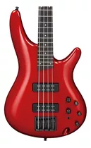 Baixo Elétrico Sr Red Sr300eb-ca Ibanez Número De Cordas 4 Orientação Para A Mão Direita