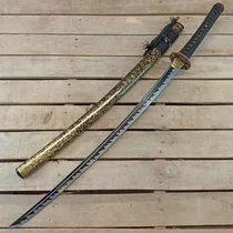 Espada Oriental Golden Quimera Filo Acero 65mn Spring Steel