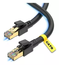 Cable De Red Rj45 Cat 8 Patch Cord 2mts Conectores Blindados