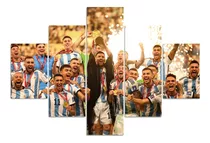 Cuadros Argentina Campeon Mundial Qatar 2022 125x80 Cm