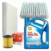 Kit Filtros Wega X3 + Aceite 10w40 Shell Hx7 Toyota Corolla