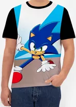 Camiseta Camisa Sonic Jogo Play Desenho Menino Criança Top15