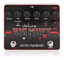 Pedal Ehx Deluxe Big Muff Pi Distortion Sustainer Gate Cor Preto