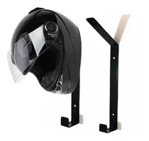 Base Soporte Para Casco Chaqueta De Moto Metal