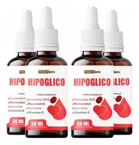 4 Hipoglico Gotas Original Premium 30ml - Envio Em 24 Horas