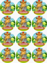 100 Stickers De 4cm Para Fiesta De Varios Personajes