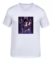 Blusa Camiseta Wandinha Família Addams Wednesday Novidade