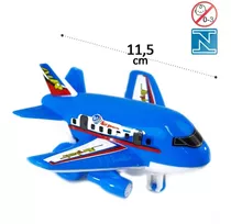 Avião Boeing Aviãozinho Plástico De Brinquedo Movido Fricção