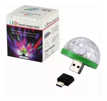 Mini Bola Luz Magica Led Rgb Usb Celular Otg Auto Parlante