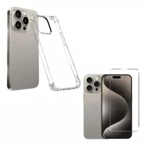 Carcasa Transparente Ref + Lamina V. Para iPhone Serie 15