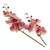 Orquídeas Planta Flores Artificiales Decorativas Dobl Rosada