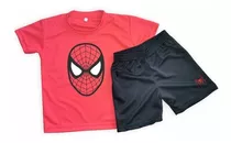 Conjunto Dryfit Niños/as Hombre Araña  Remera + Short 