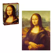 Quebra Cabeça Mona Lisa 1000 Pçs Quadro Obra Arte Da Vinci