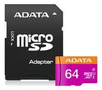 Memoria Adata 64gb Micro Sd Xc Uhs-i 64gb Clase 10