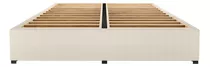 Base Cama Box Recamara Magna Matrimonial Madera Tapiz Beige