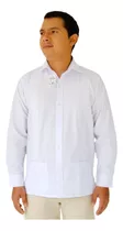 Camisa Guayabera Bordada Manga Larga