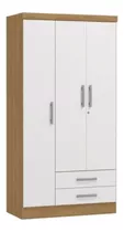 Closet Yardas 3 Puertas 2 Cajones Modelo S443 Bco Carvalle Color Blanco