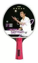 Paleta De Ping Pong Sensei 5 Star Negra Y Roja St (recto)