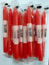 Velas Roja Pack De 10u 