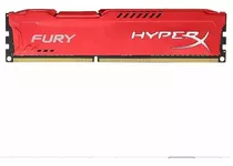 Memória Ram Fury Hyperx Ddr3 1866mhz  Vermelha Hx318c10f/8