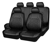 Funda De Asiento Cuero Coche Universal Para 5 Asientos 9 Pzs