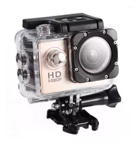 Camara Deportiva Hd Sumergible  Hd 1080p 30 Metros Color Dorado