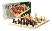 Juego De Ajedrez Piezas De Madera Mediano Bisonte 5159