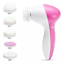 Spa Facial Mini Masajeador Electrico Para La Cara 5 En 1 Color Rosa Claro