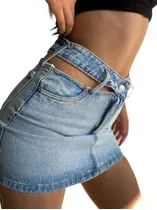 Mini Falda Jean Con Sustracción Embrujo