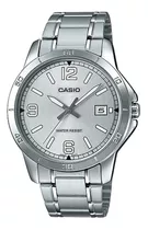 Reloj Casio Mtp-v004d-7b2udf Hombre 100% Original Color De La Correa Plateado Color Del Bisel Plateado Color Del Fondo Gris